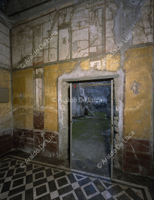Casa del Centenario. Triclinio con frescos de estilo III