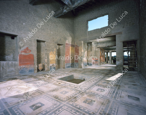 Haus des Cuspio Pansa oder Paquius Proculus. Toskanisches Atrium
