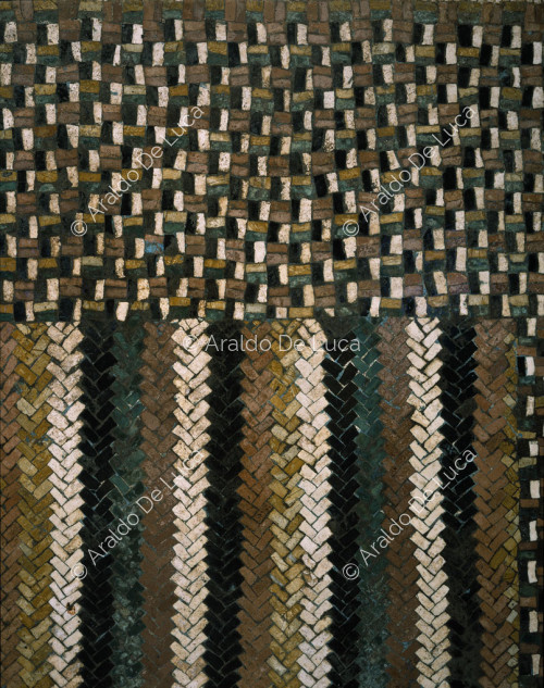 Mosaic floor with emblem. Detail