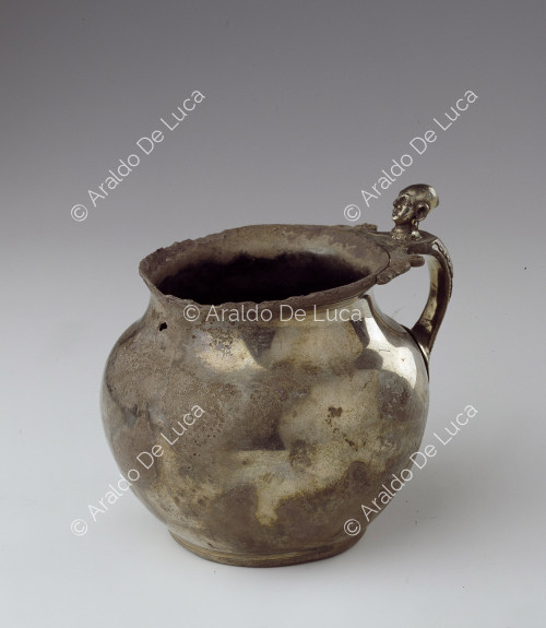 Silver jug with handle