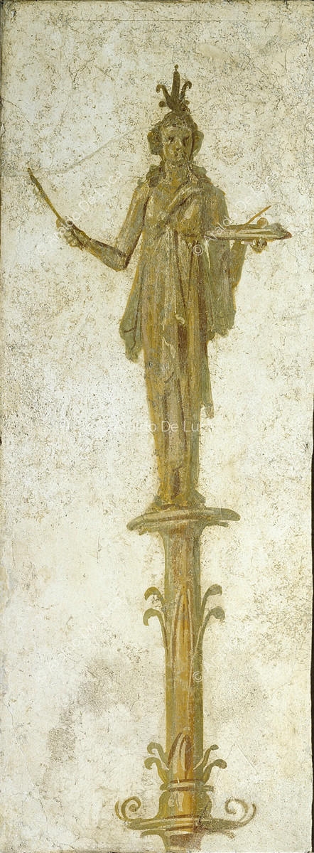 Temple of Isis. Fresco with frieze. Detail
