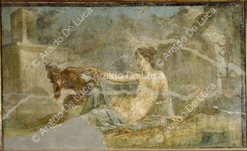 Fresque avec Pan et Hermaphrodite