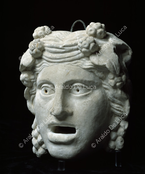 Masque de Maenad en marbre