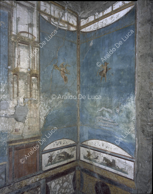 Pared decorada con fresco en IV estilo