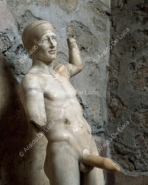 Casa de los Vetti. Estatua de mármol de Príapo