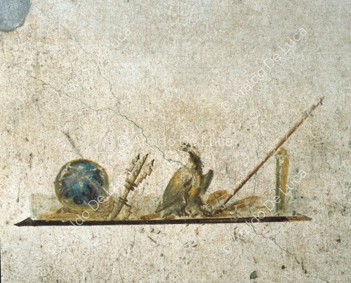 Fresco with symbols of Jupiter
