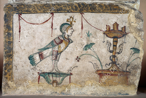 Wall fresco with Egyptian scene