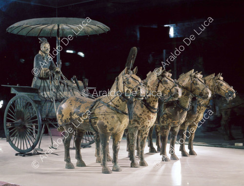 Terracotta Army. Chariot No. 1 : officer with high chariot - gao che